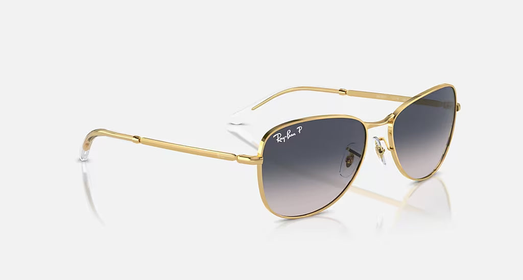 Ray-Ban 0RB3733 Polarized Sunglasses Arista BlueGradient