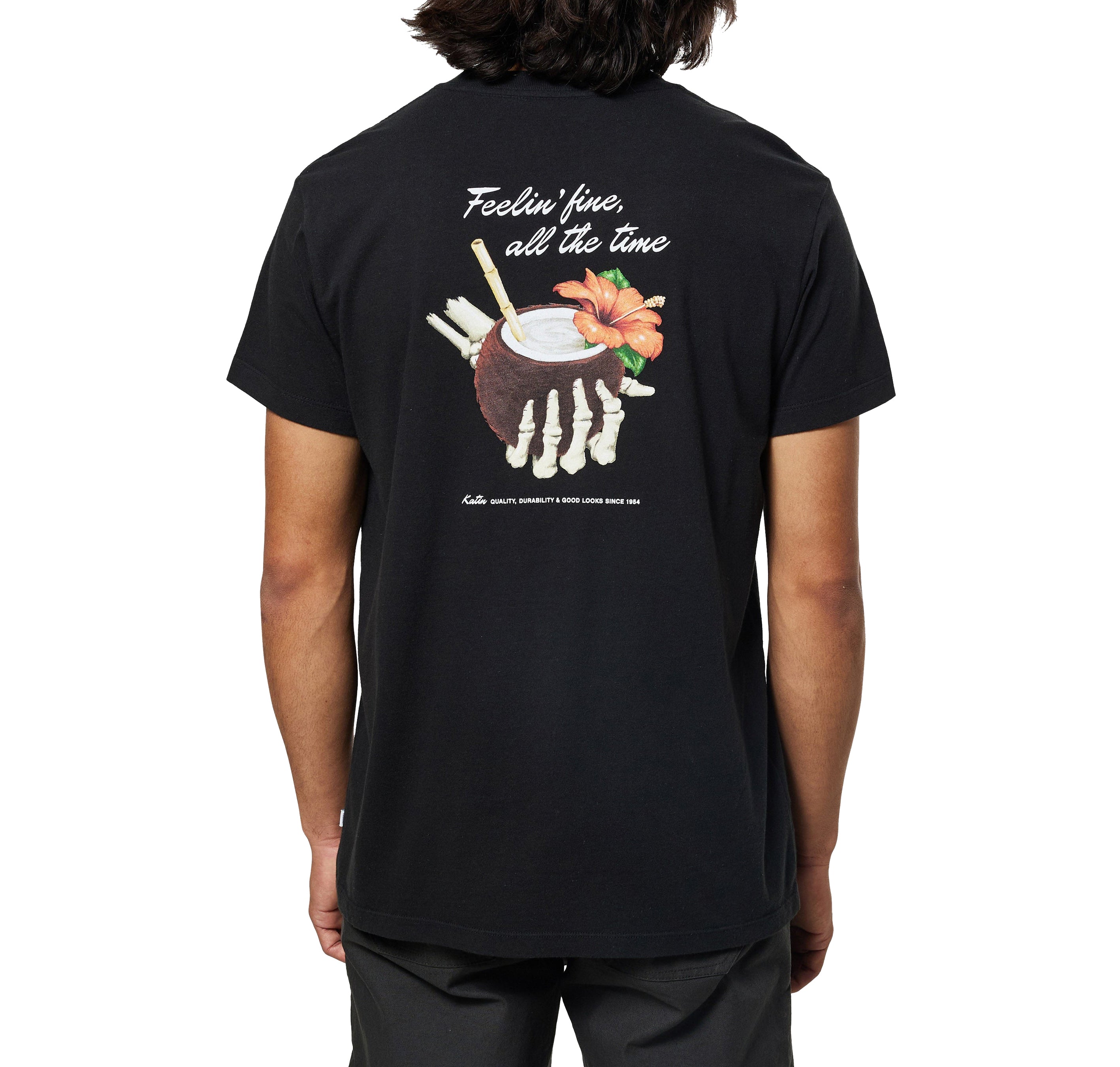 KATIN COCO TEE BLACK WASH S