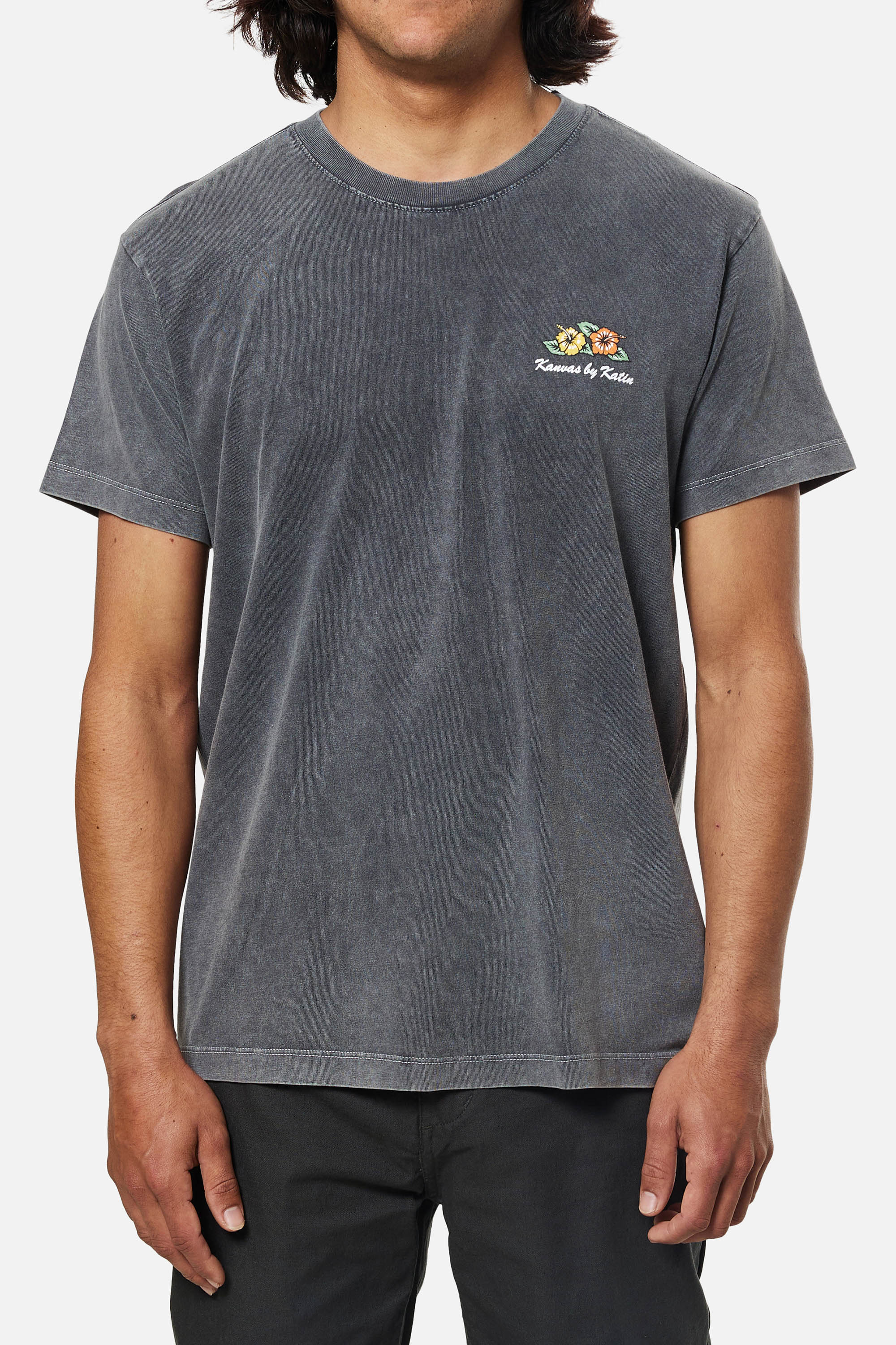 KATIN LAGOON TEE BLACK SAND WASH XXL