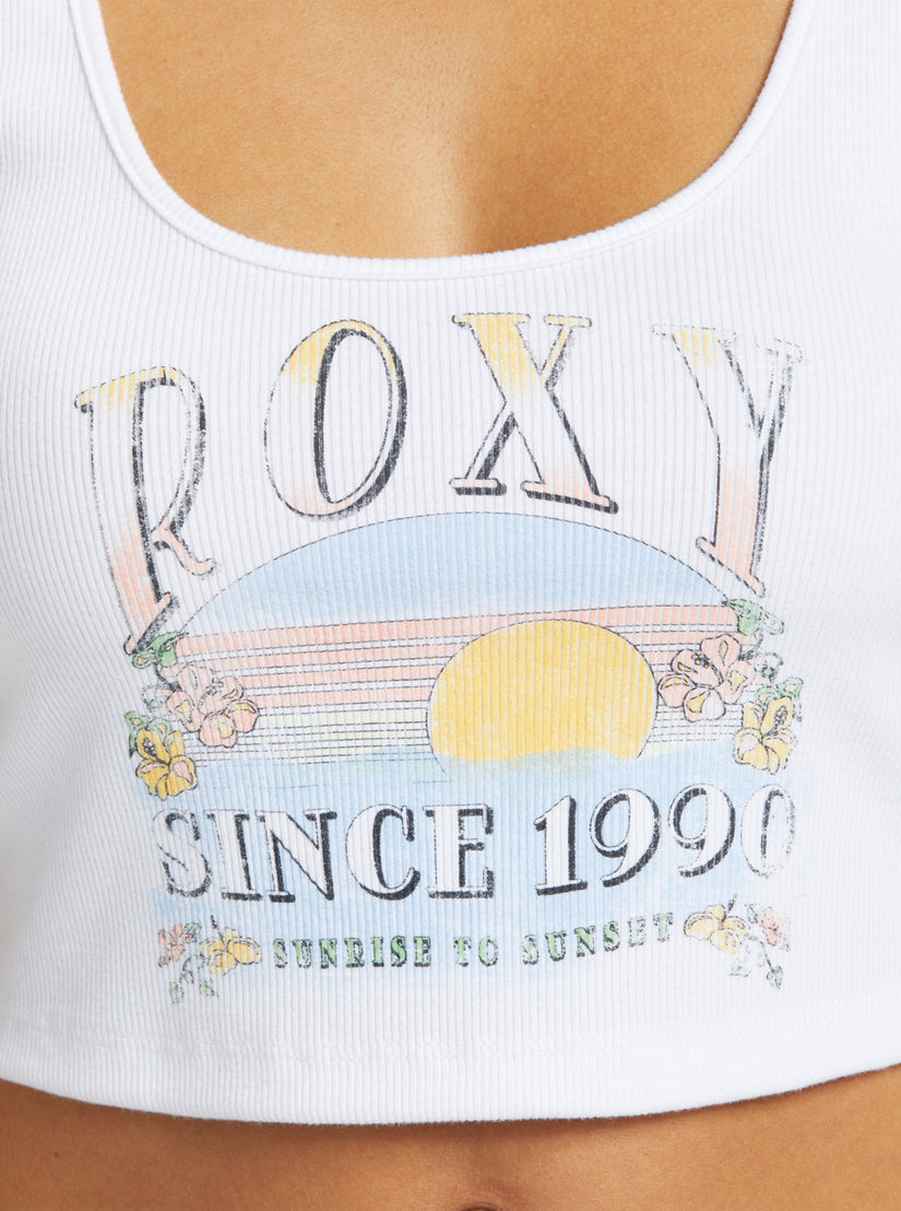 Roxy Sunrise To Sunset Cropped Tank WBK0 L