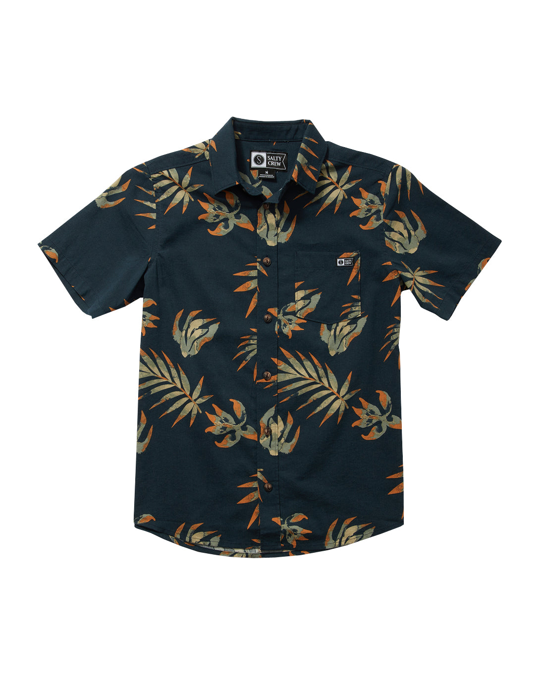Satly Crew Oasis Boys SS Woven Navy M