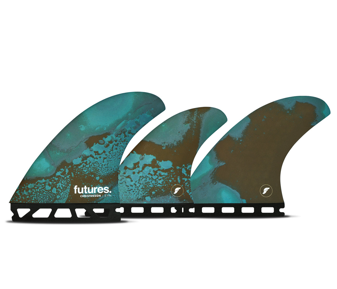 Futures Fins Christenson Honeycomb 5-Fin Set Blue-Brown M
