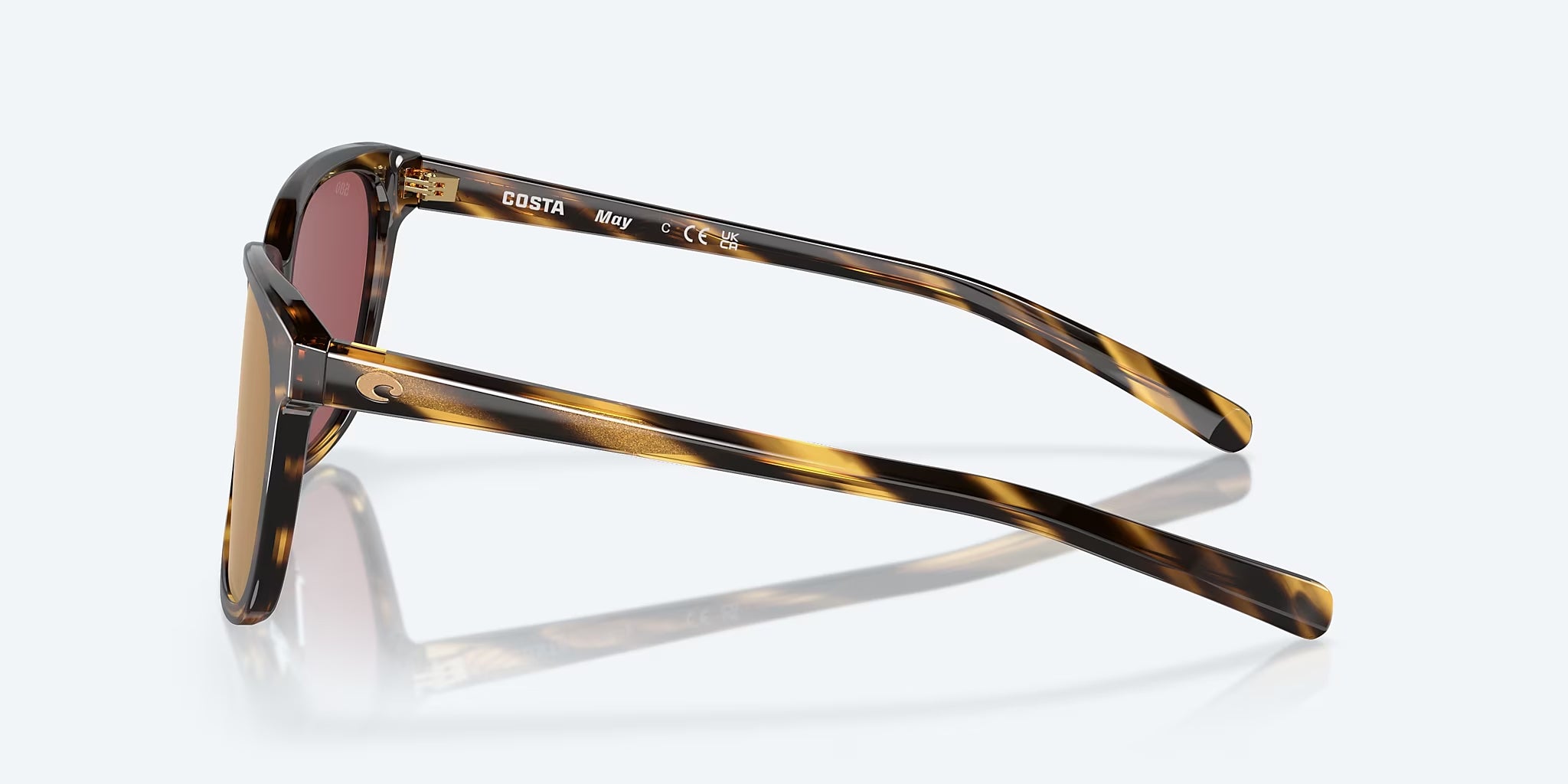 Costa Del Mar May Sunglasses Tortoise GoldMirror 580G