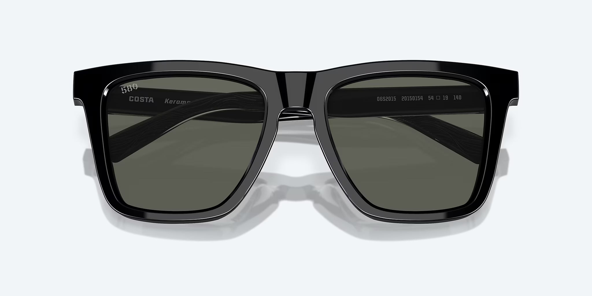 Costa Del Mar Keramas Polarized Sunglasses Black Gray580G