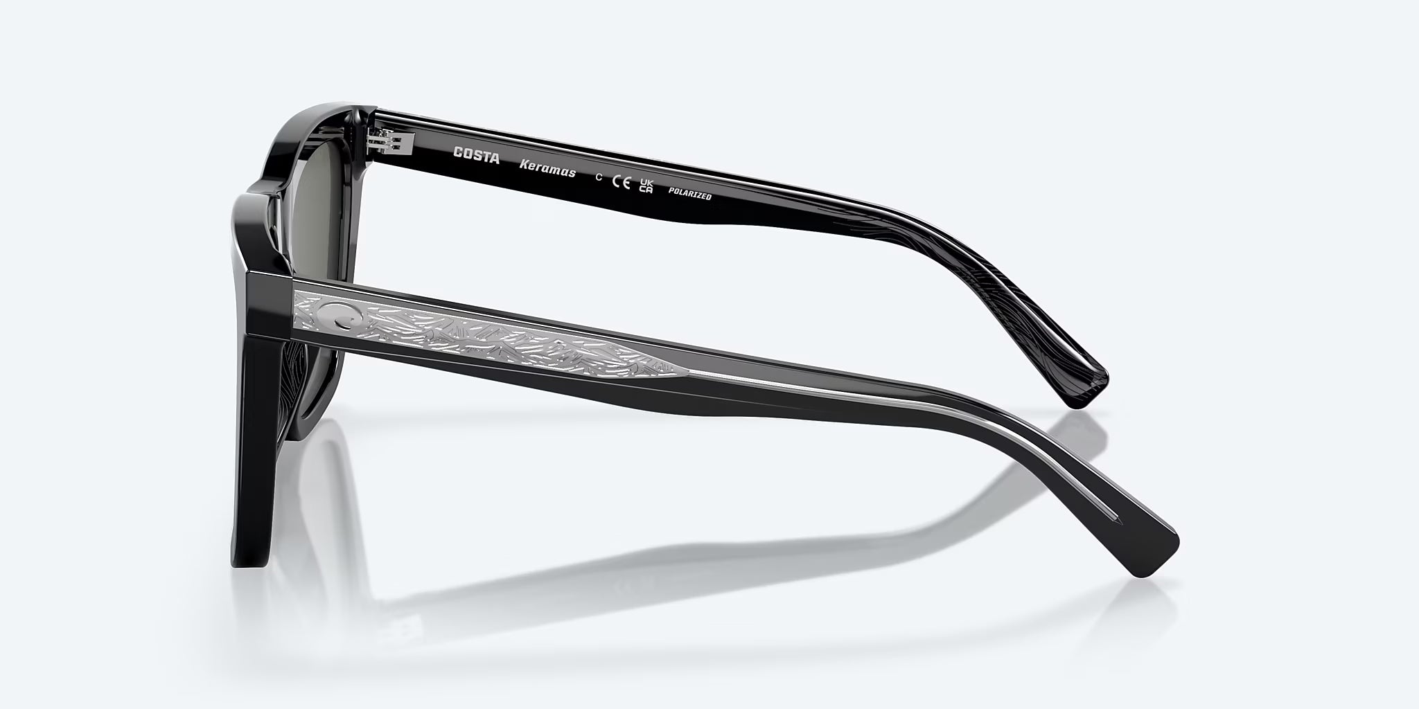 Costa Del Mar Keramas Polarized Sunglasses Black Gray580G