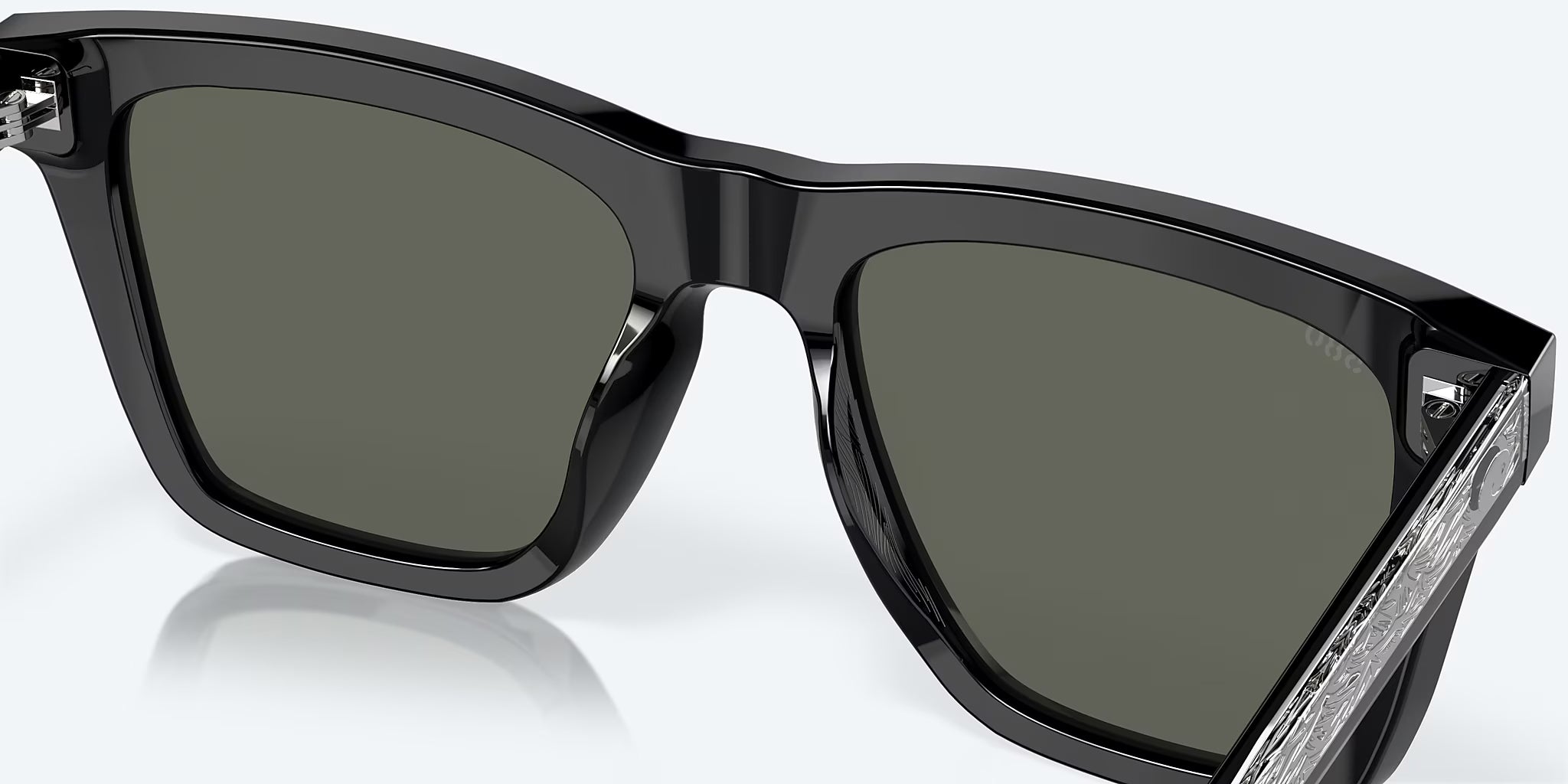 Costa Del Mar Keramas Polarized Sunglasses Black Gray580G