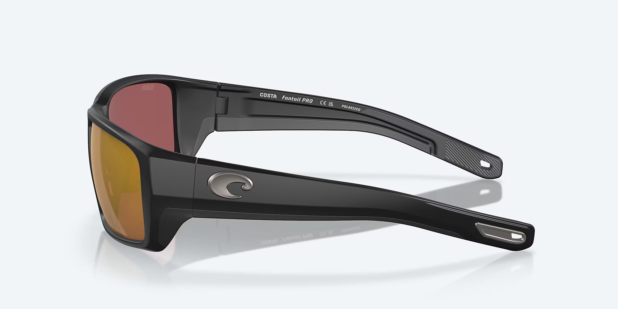 Costa Del Mar Fantail Pro Sunglasses MatteBlack GoldMirror 580G