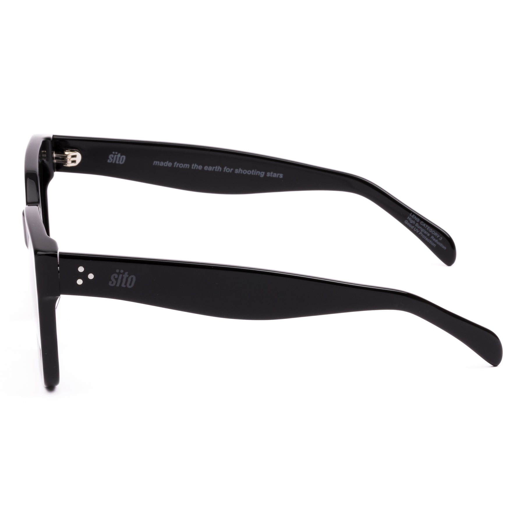 Sito Harlow Sunglasses Black Grey