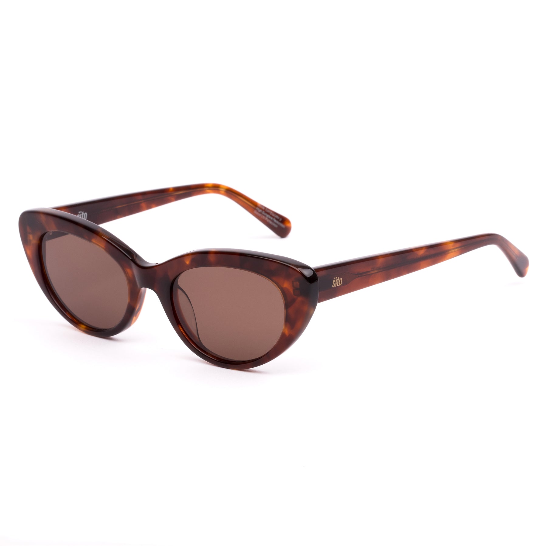 Sito Siena Sunglasses BurntOrangeTort Coffee