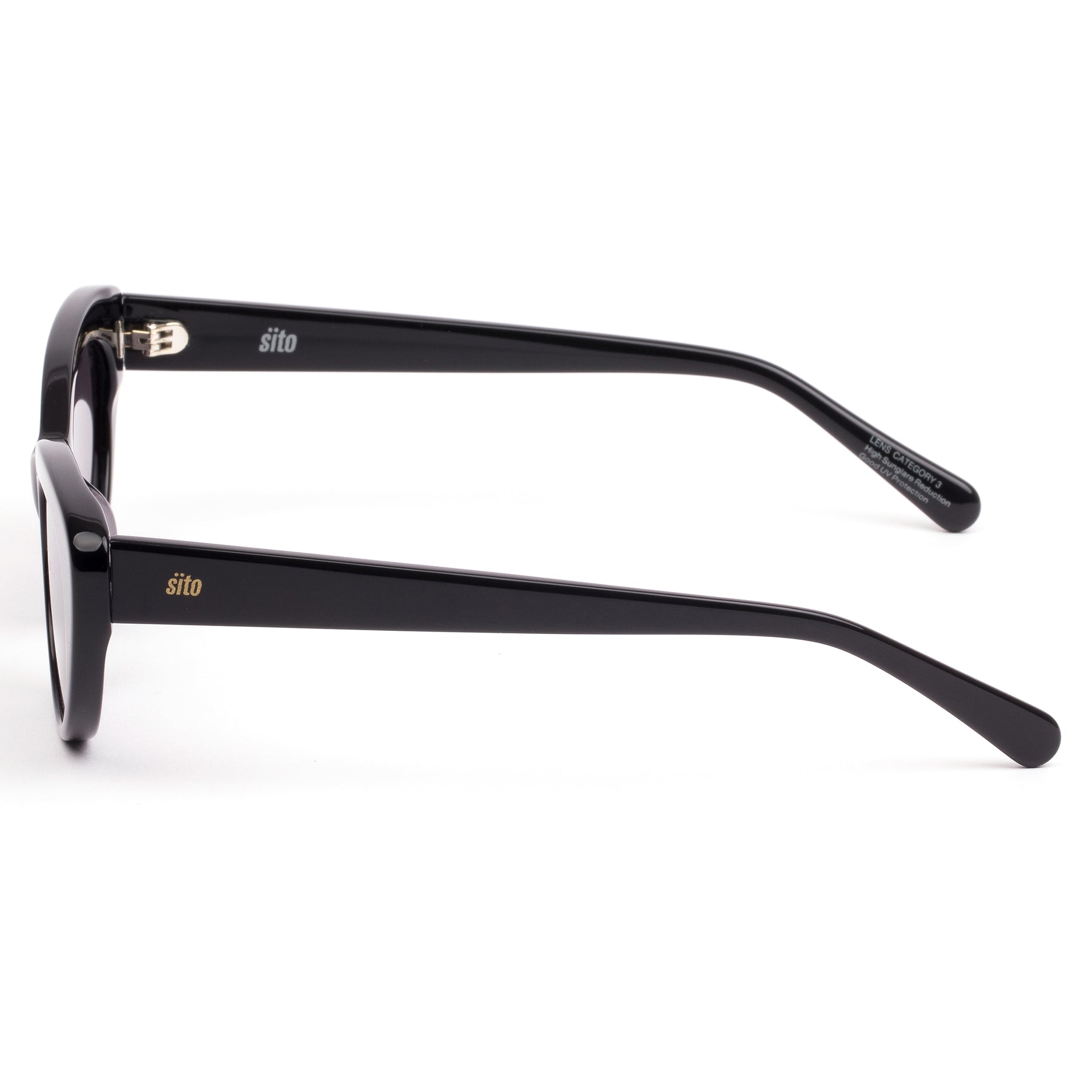 Sito Siena Sunglasses Black SmokeyGrey