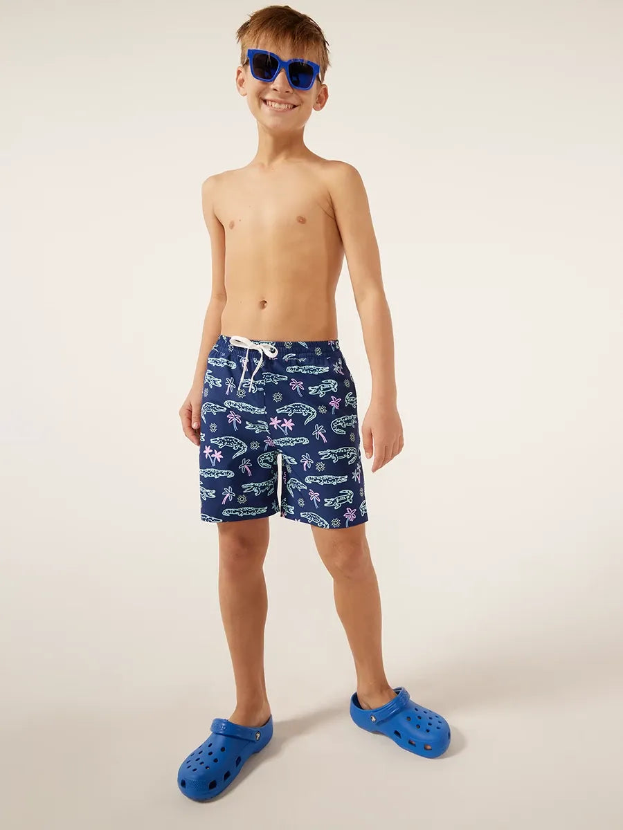 Chubbies Youth Classic Swim Trunks NeonGlades L