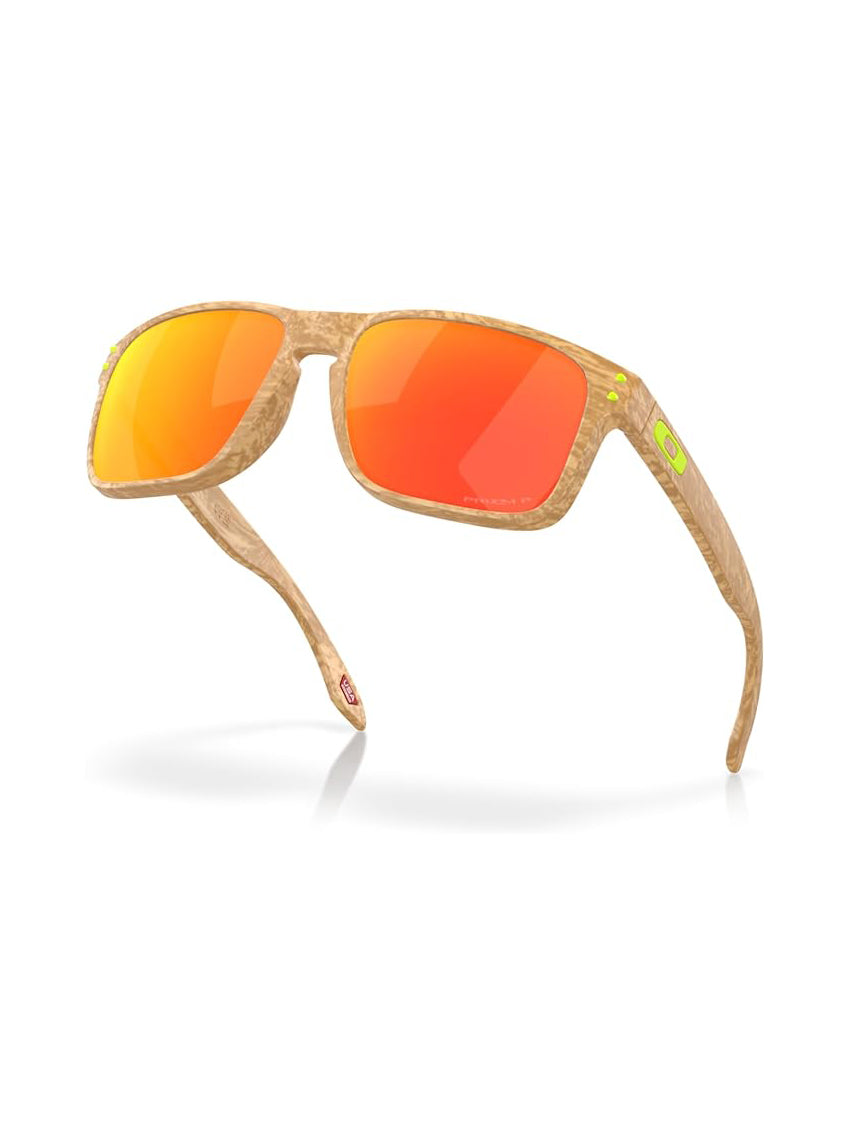 Oakley Holbrook Mix Polarized Sunglasses MTStoneDesertTan PrizmRuby Square