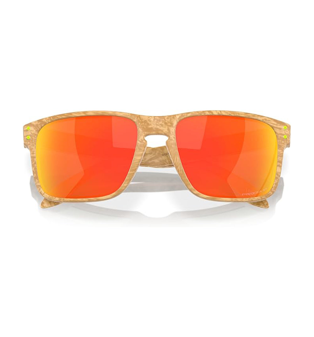 Oakley Holbrook Mix Polarized Sunglasses MTStoneDesertTan PrizmRuby Square