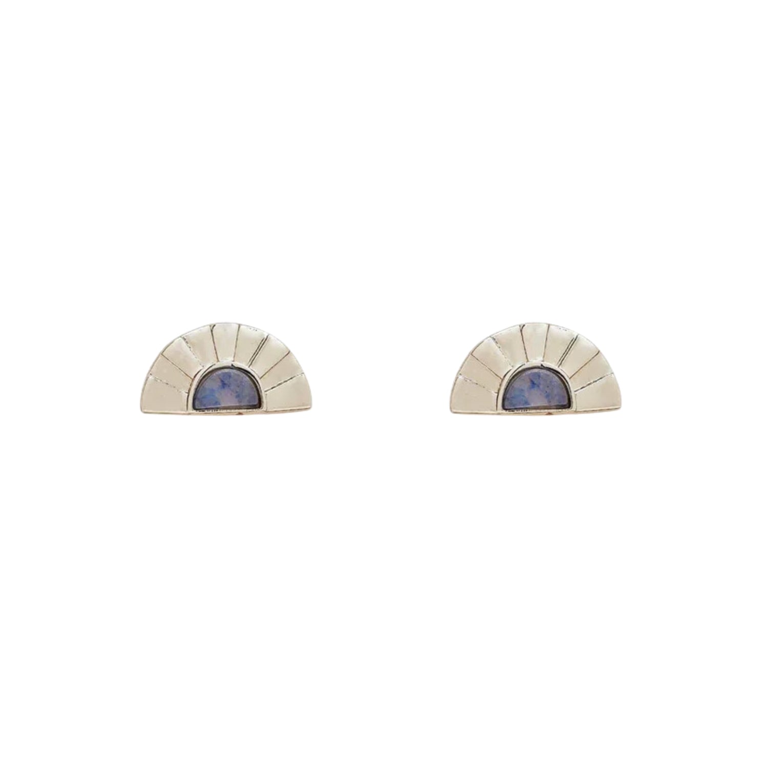 Pura Vida Pacifica Stud Earrings Silver OS