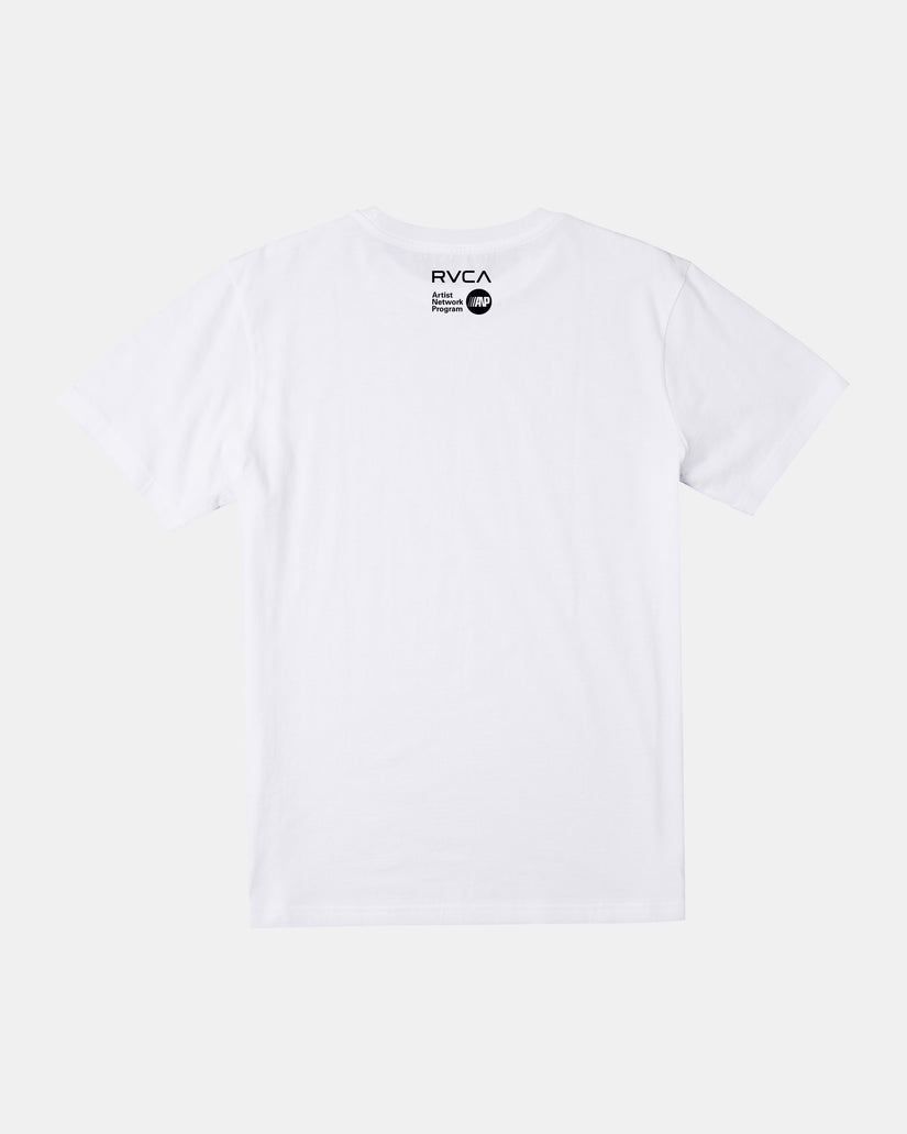 RVCA RAINBOW SKULL SS WHT-White L