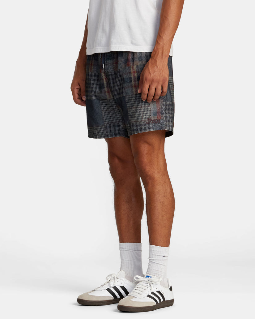 RVCA ESCAPE ELASTIC CORD SHORT II CRG8-PATCHWORK L