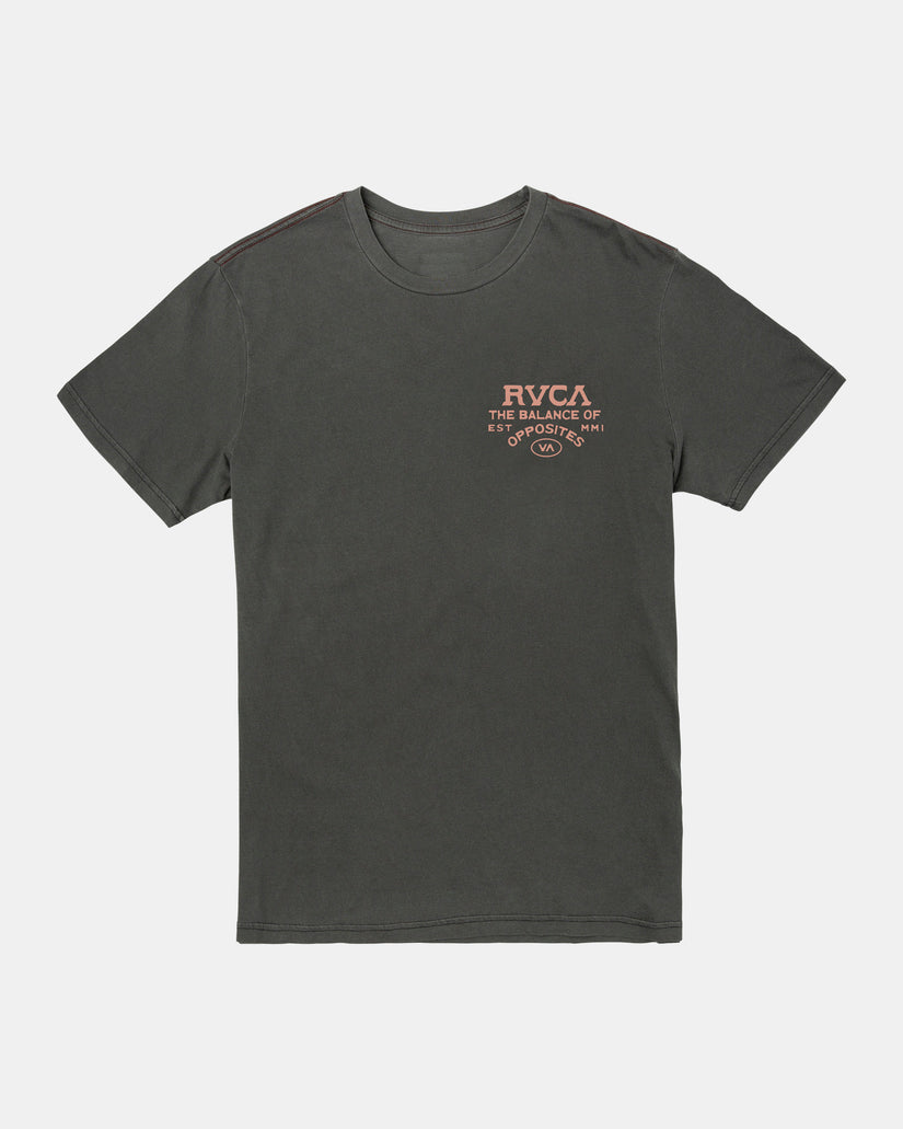 RVCA PLEIN VIEW SS TEES PTK-Pirate Black L