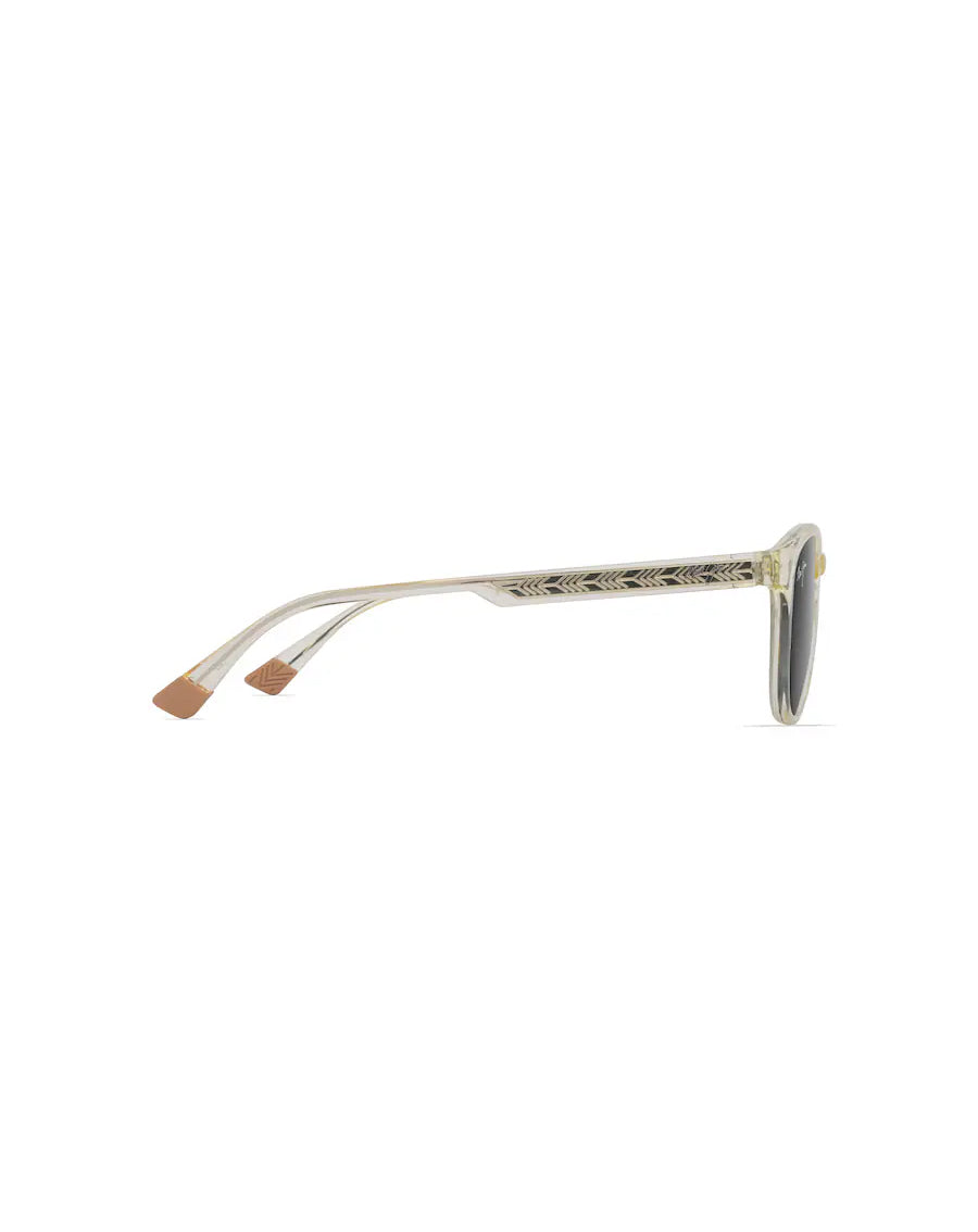 Maui Jim Hiehie Polarized Sunglasses ShinyTransYellow Grey