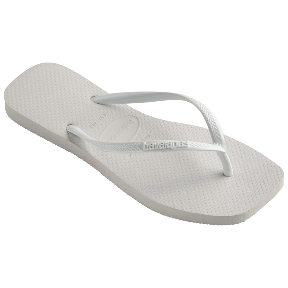Havaianas Slim Square Womens Sandal 0001-White 7