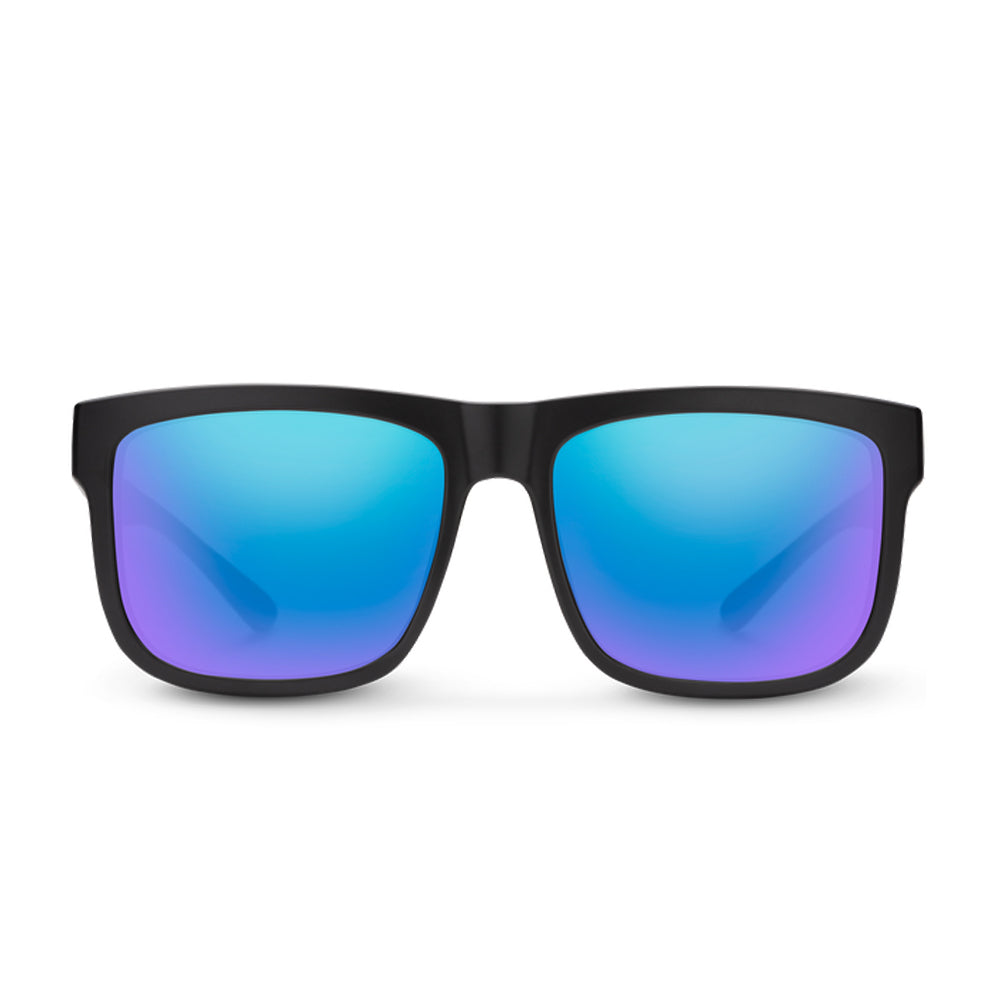 Sun Cloud Quiver Polarized Sunglasses MatteBlack BlueMirror