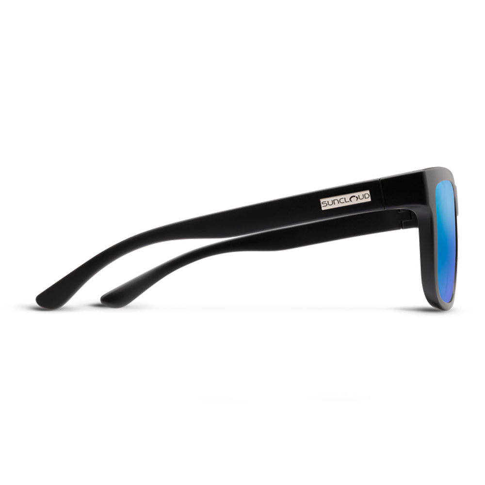 Sun Cloud Quiver Polarized Sunglasses MatteBlack BlueMirror