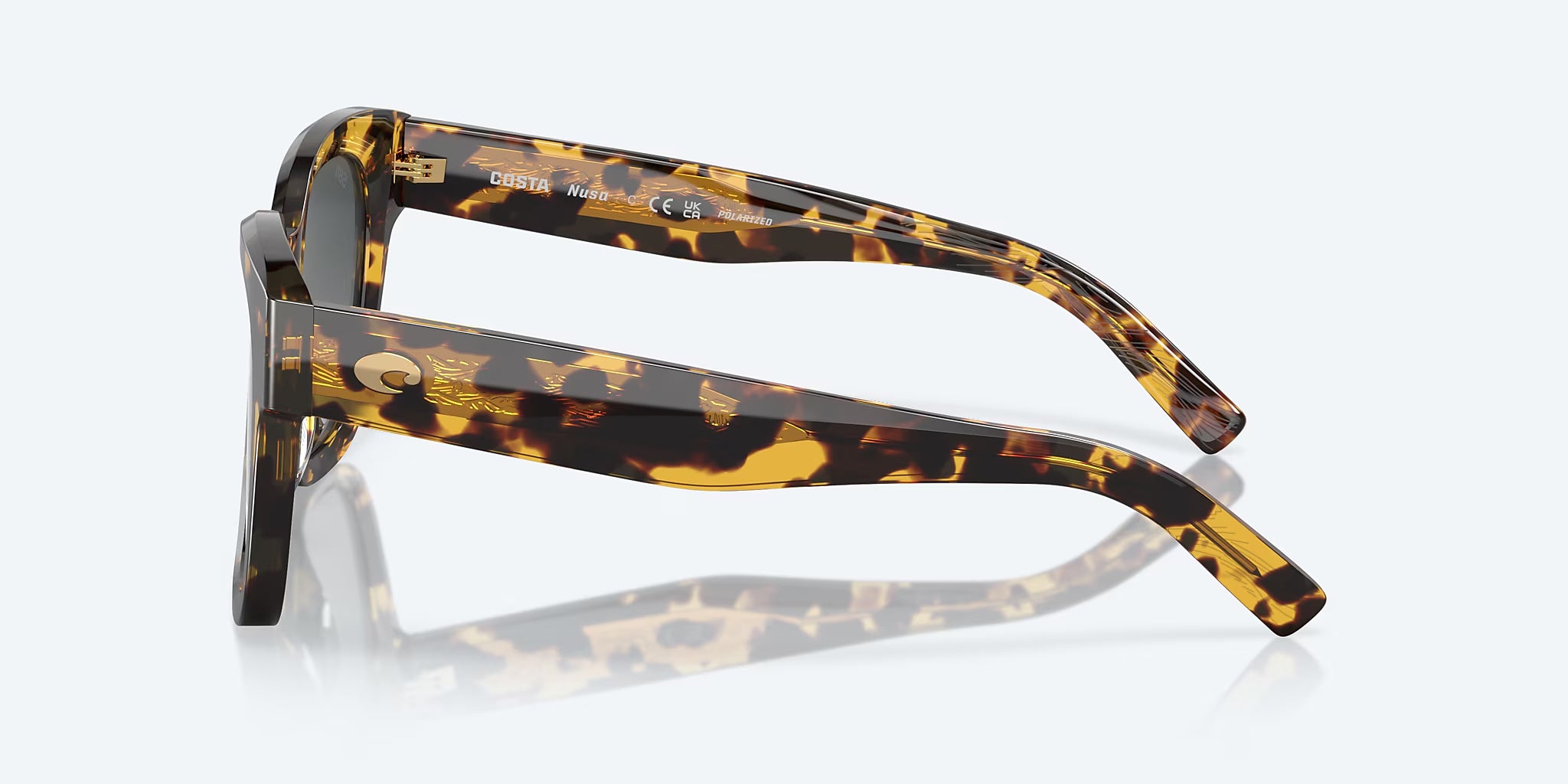 Costa Del Mar Nusa Polarized Sunglasses Tortoise GrayGradient 580G