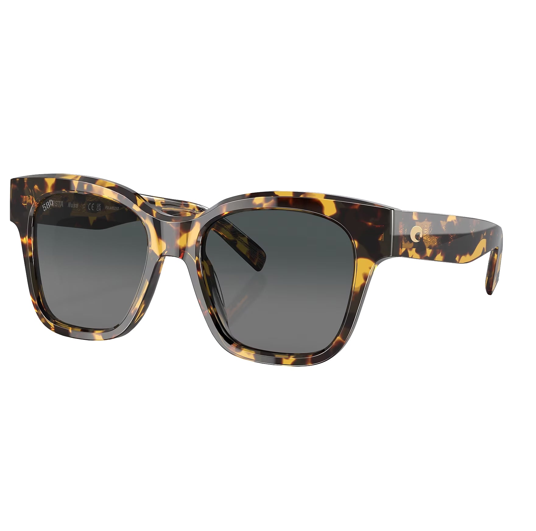Costa Del Mar Nusa Polarized Sunglasses Tortoise GrayGradient 580G