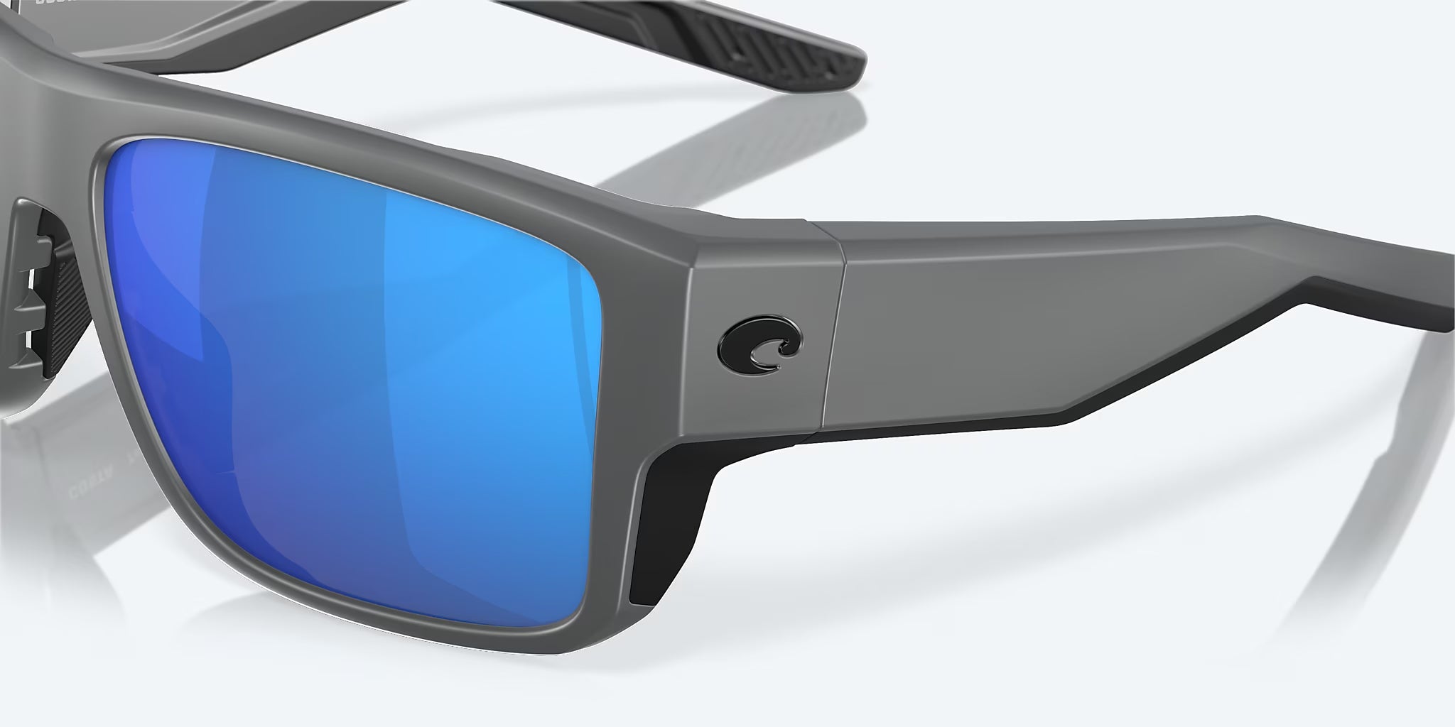 Costa Del Mar Taxman Polarized Sunglasses MatteGray BlueMirror 580G