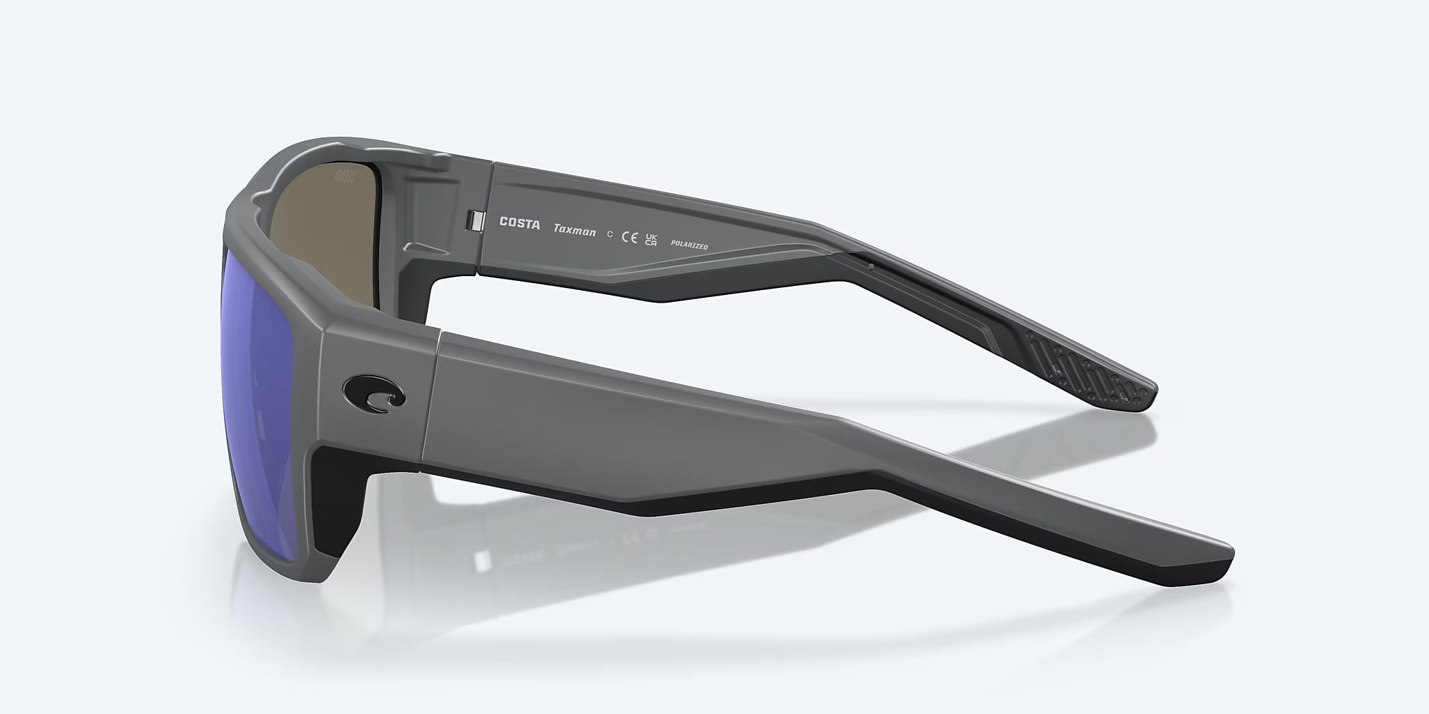 Costa Del Mar Taxman Polarized Sunglasses MatteGray BlueMirror 580G