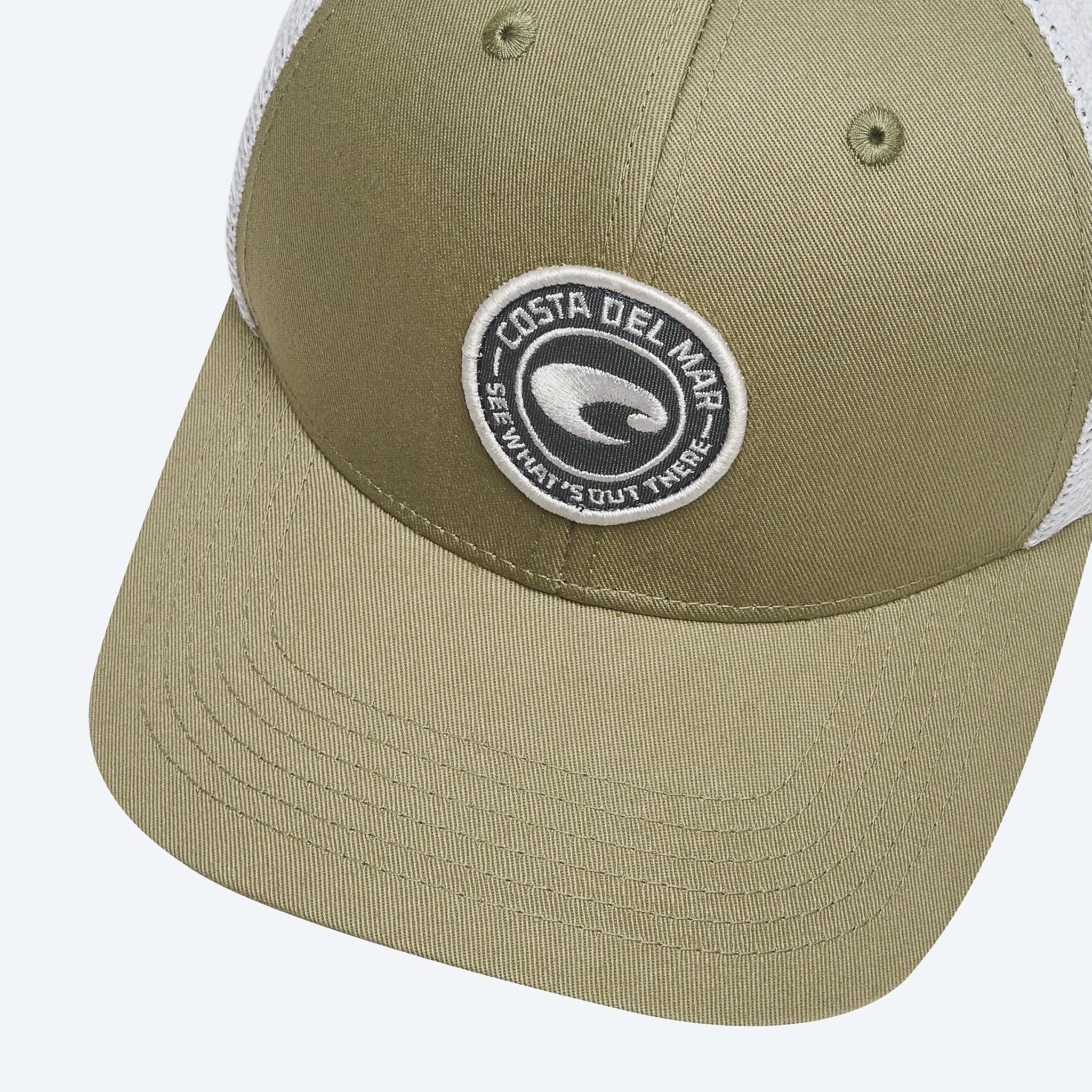 Costa Del Mar Medallion Trucker Hat Moss