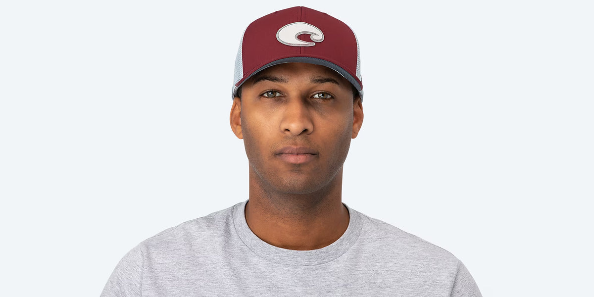 Costa Del Mar Core Performance Trucker Hat Maroon