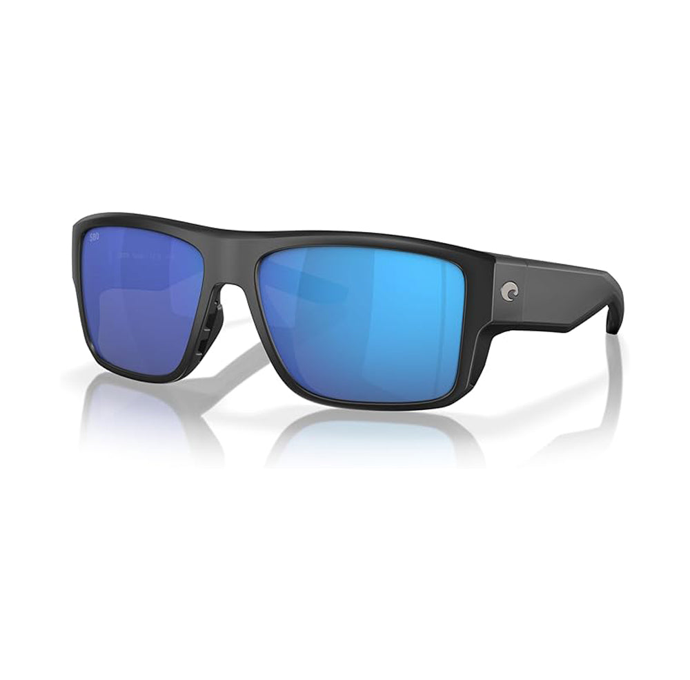Costa Del Mar Taxman Polarized Sunglasses MatteBlack BlueMirror 580G
