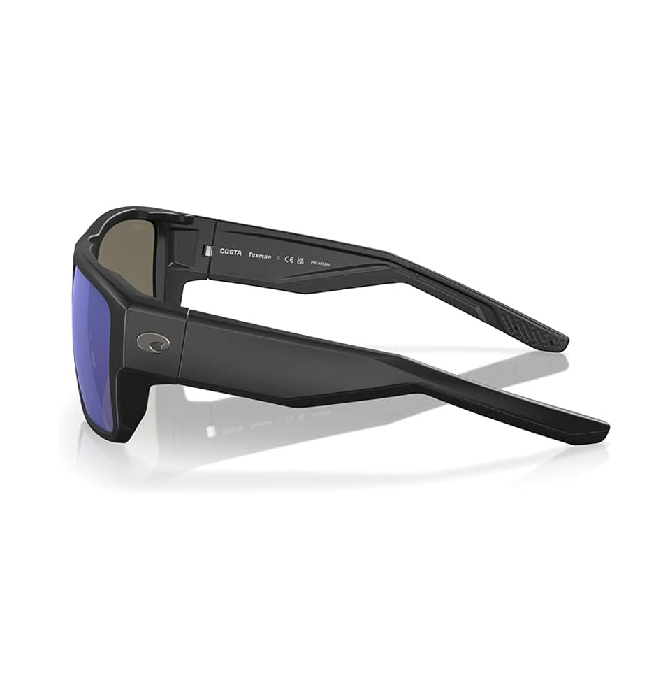 Costa Del Mar Taxman Polarized Sunglasses MatteBlack BlueMirror 580G