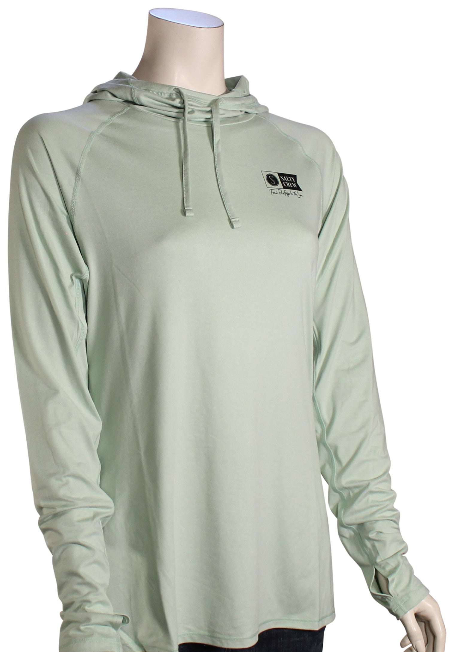 Salty Crew Thrill Seekers Hooded Sunshirt Jade L