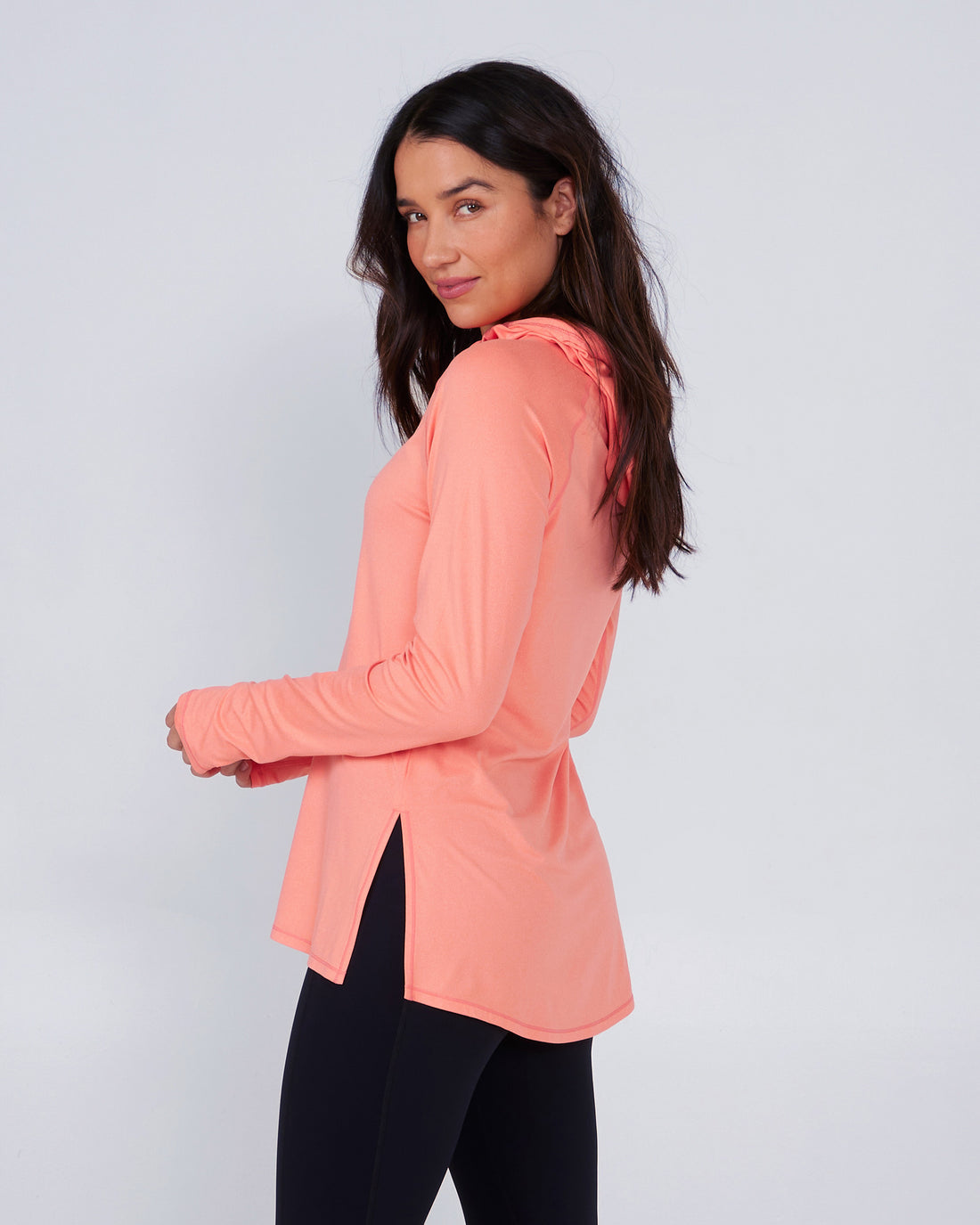 Salty Crew Thrill Seekers Hooded Sunshirt Sunrise Coral XL