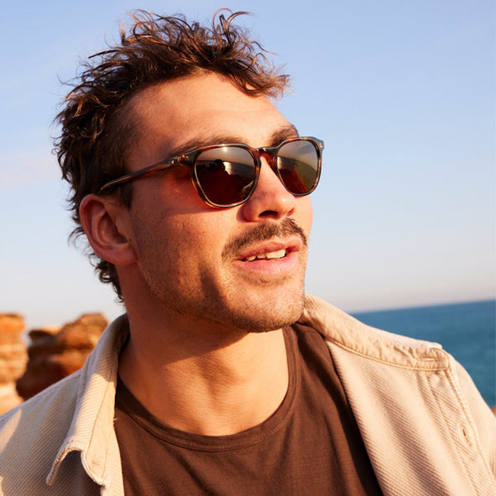 Otis Divide X Polarized Sunglasses EcoAurora Brown