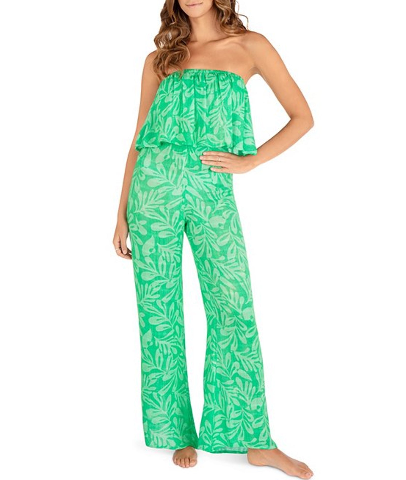 Hurley Marina Strapless Cover Up Tank Jade L