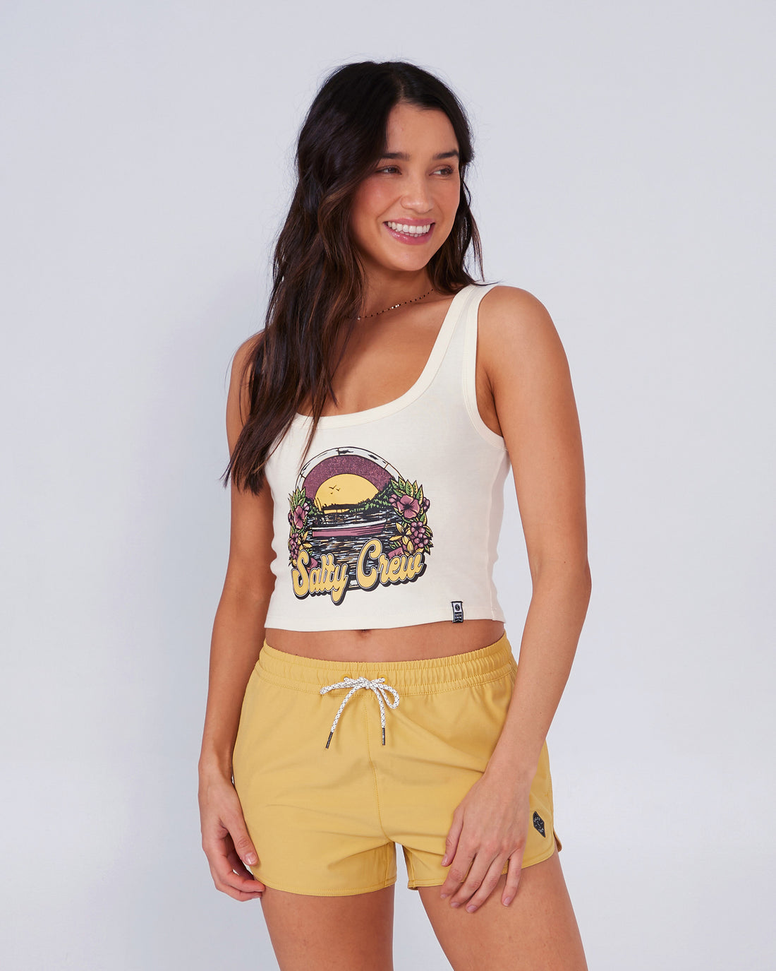 Salty Crew On Vacation Tank Bone M