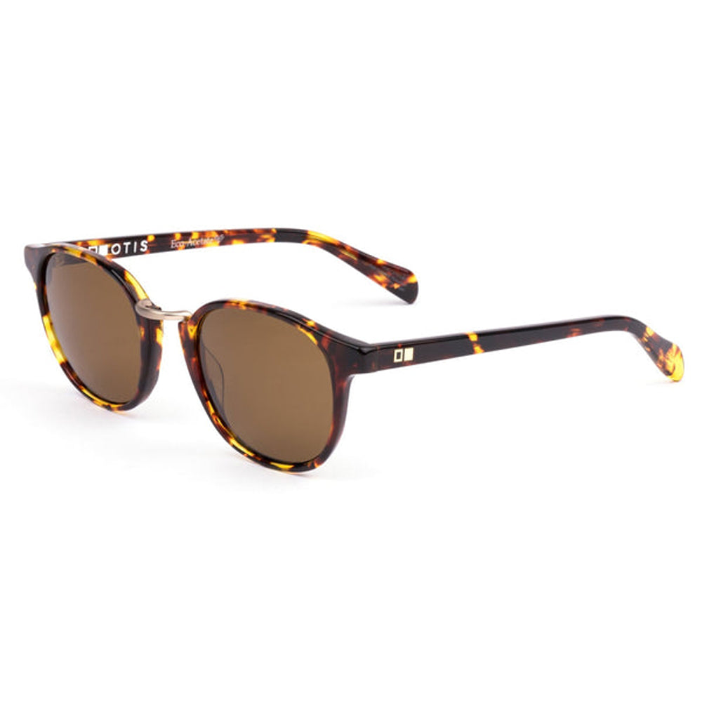 Otis A Day Late Polarized Sunglasses EcoHavanaSun Brown Round