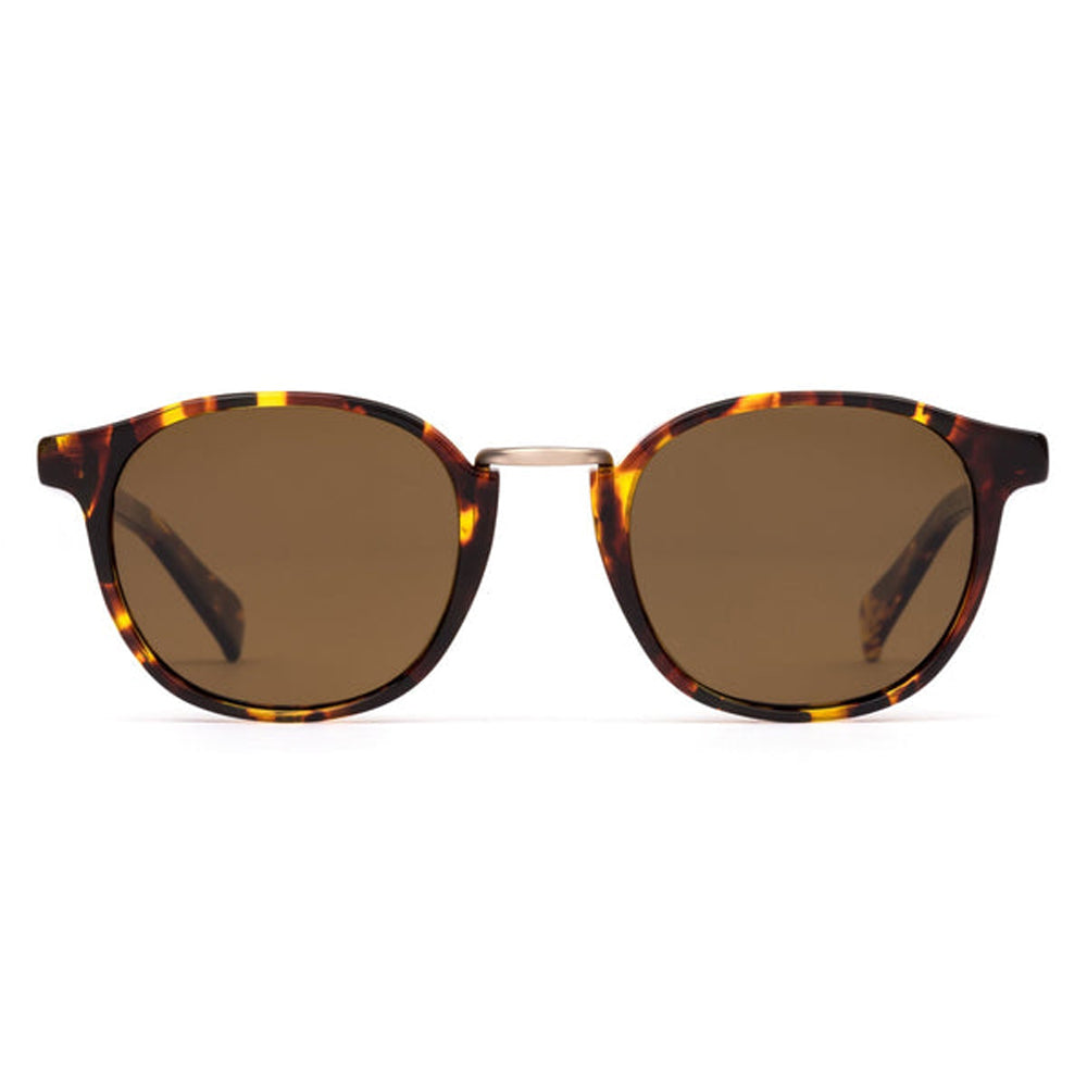Otis A Day Late Polarized Sunglasses EcoHavanaSun Brown Round