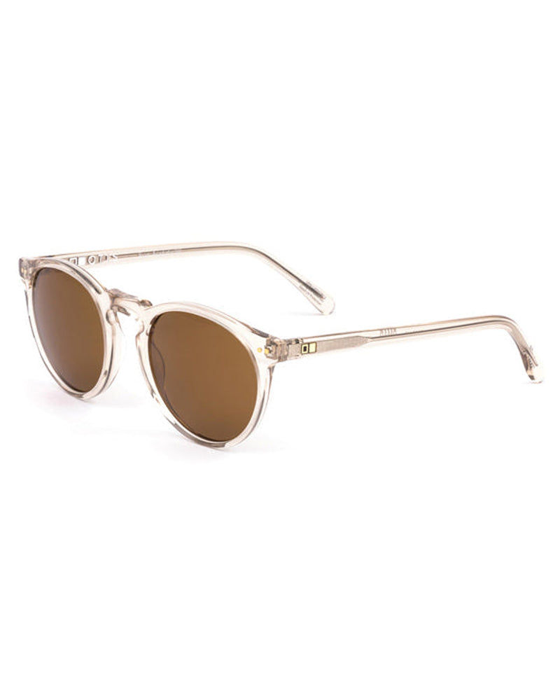 Otis Omar Polarized Sunglasses EcoCrystalSand Brown Round
