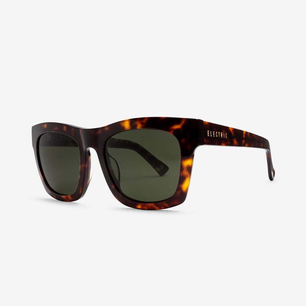 Electric Crasher 53 Polarized Sunglasses Tortise GreyPolar Oversized