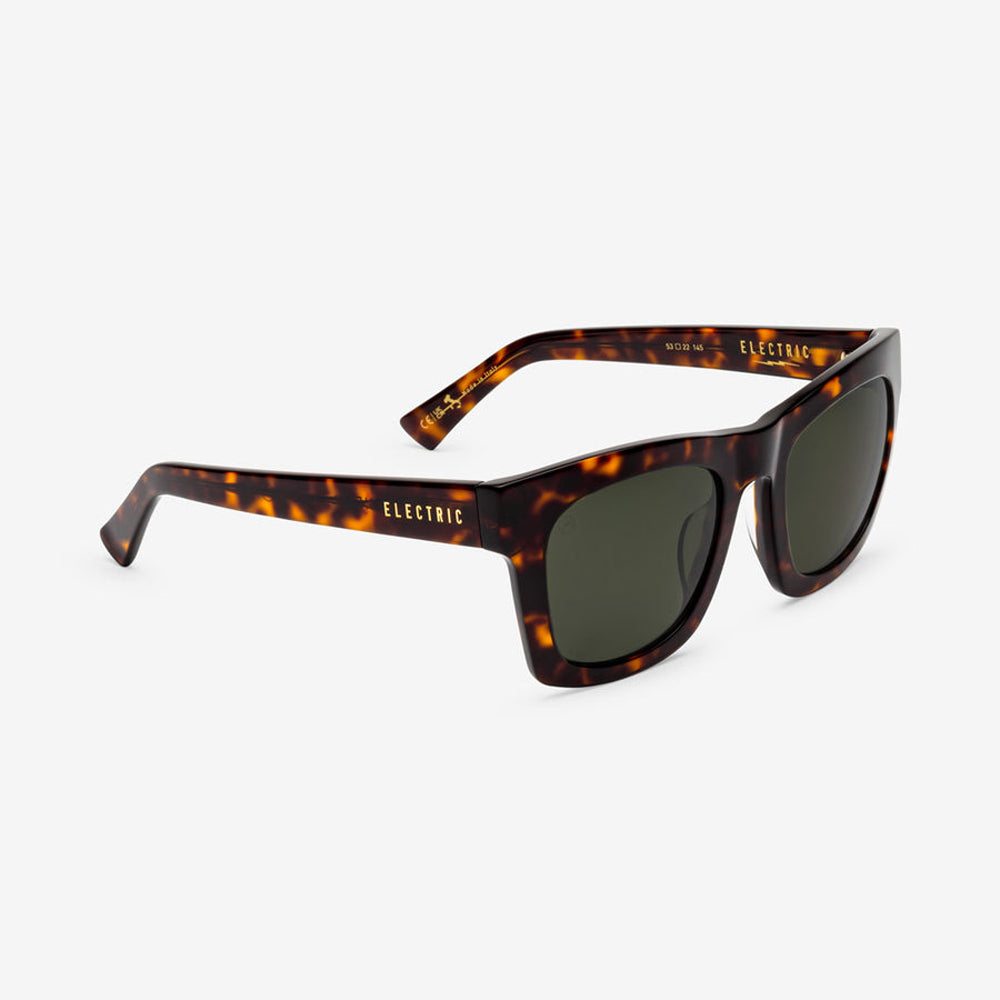 Electric Crasher 53 Polarized Sunglasses Tortise GreyPolar Oversized