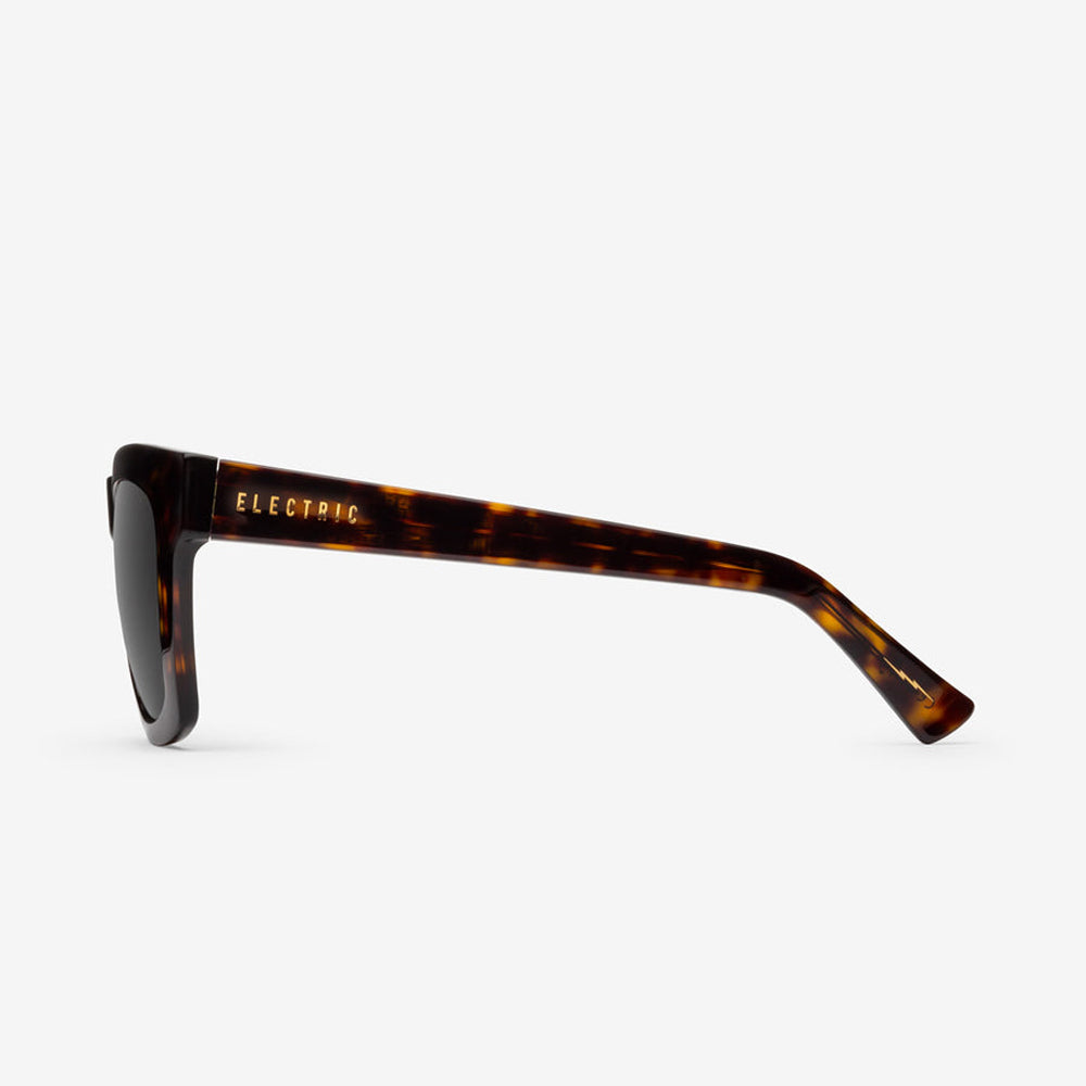 Electric Crasher 53 Polarized Sunglasses Tortise GreyPolar Oversized