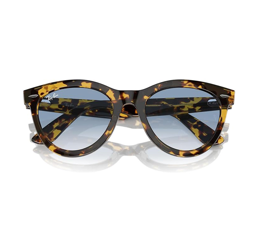 Ray-Ban Wayfarer Way Sunglasses YellowHavana ClearGradientBlue