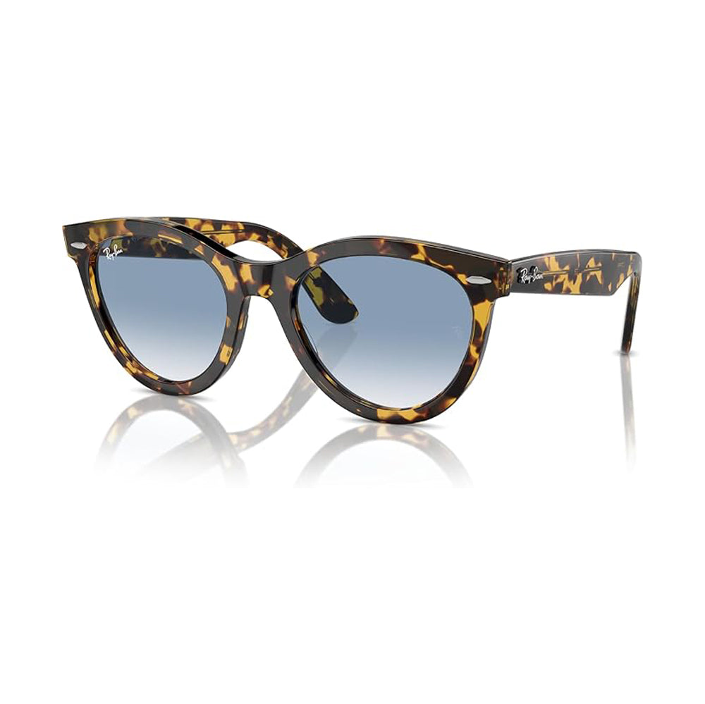 Ray-Ban Wayfarer Way Sunglasses YellowHavana ClearGradientBlue