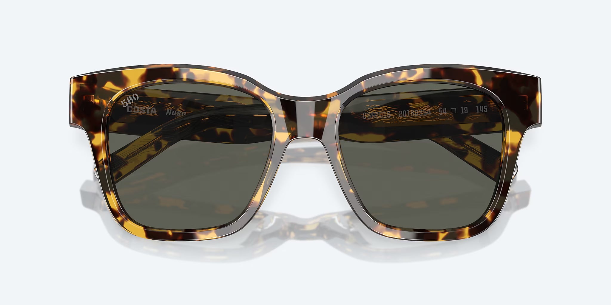 Costa Del Mar Nusa Polarized Sunglasses Tortoise Gray 580G