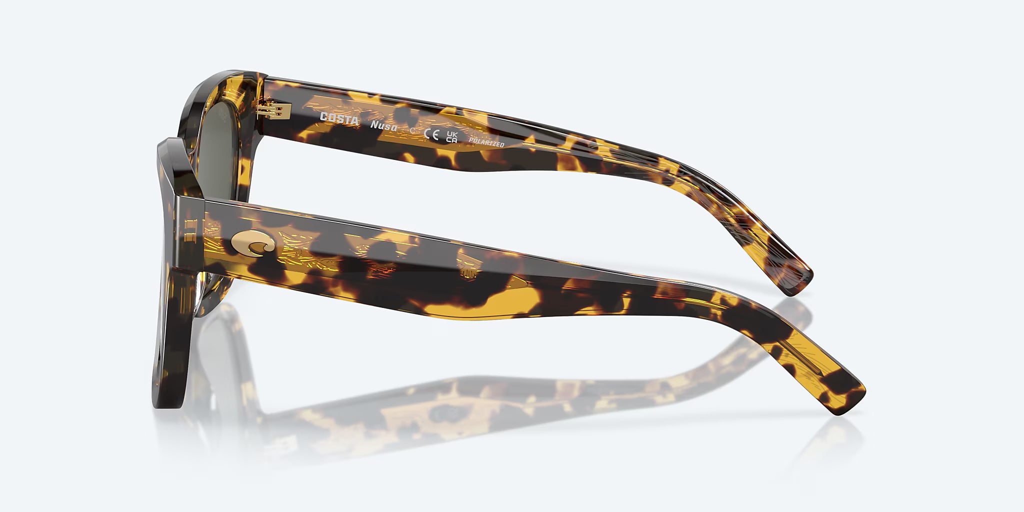 Costa Del Mar Nusa Polarized Sunglasses Tortoise Gray 580G