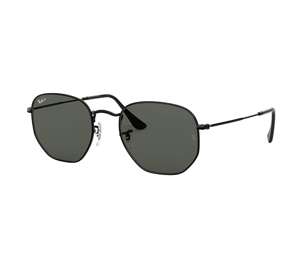 Ray Ban Hexagonal Sunglasses Black G-15Green Hexagonal