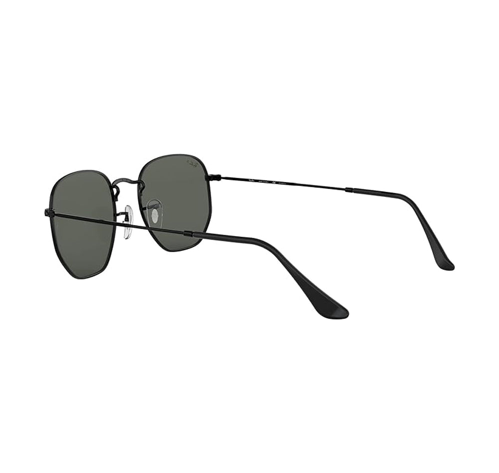 Ray Ban Hexagonal Sunglasses Black G-15Green Hexagonal